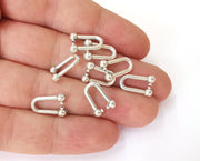 10 U Shape ball head Findings Antique silver plated findings (15x10mm)  G23680