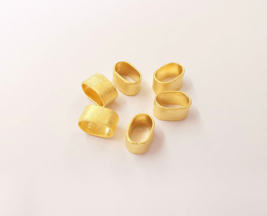 4 Gold Tube Findings , Gold Plated Brass G23706