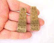 2 Bronze charms Antique bronze plated charms (53x19mm) G23721