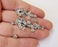 20 Silver flower beads ( Double sided ) Antique silver plated beads (5x3mm) G23748