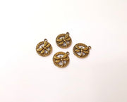 10 Hammered dragonfly charms Antique bronze plated charm (17x14mm) G24004