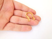 Gold findings connector , Gold plated brass G23778