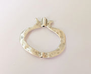 Pomegranate connector pendant Antique silver pendant  (53x52mm)  G23686