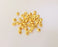10 Gold plated beads Gold plated Findings (6x5mm)  G23873