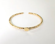 Gold hammered bracelet blanks Cuff blanks Adjustable bracelet blank Gold plated bracelet (8 mm Blanks ) G24099