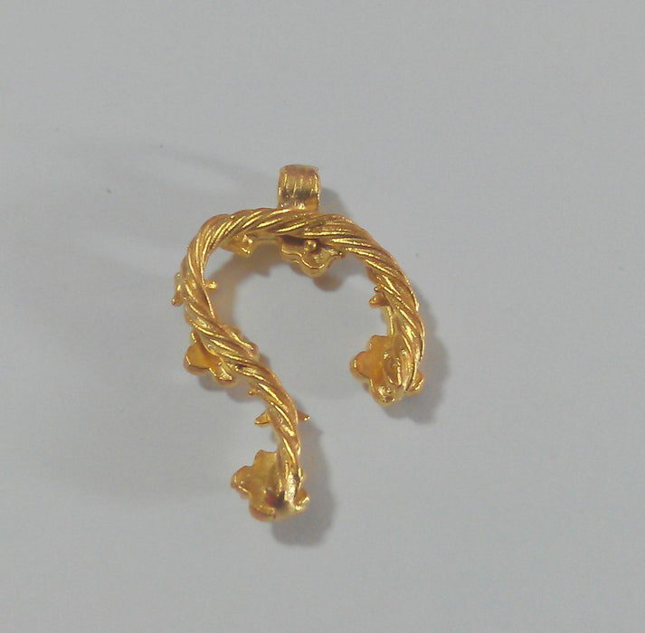 Gold Plated Brass  Connector  Pendant  G33