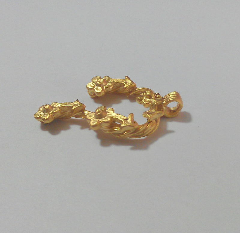 Gold Plated Brass  Connector  Pendant  G33
