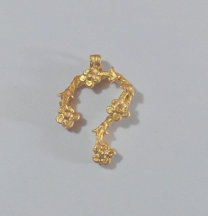 Gold Plated Brass  Connector  Pendant  G33