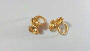 Gold Plated Brass  Ring Blank (10 and 12mm Blank) G38