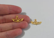 2 Pcs Gold Plated Brass Findings  G41