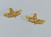 2 Pcs Gold Plated Brass Findings  G41
