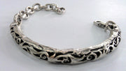 Antique Silver Plated Brass  Bracelet Components Findings For Your Craft   G11481