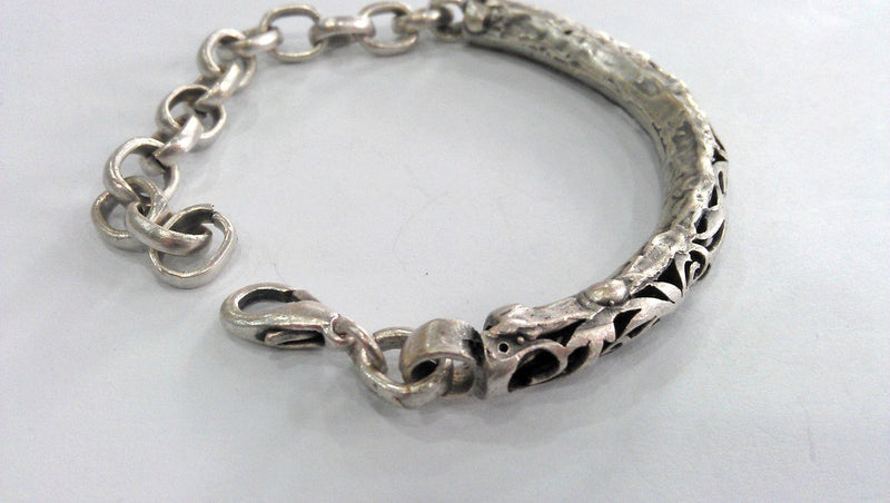 Antique Silver Plated Brass  Bracelet Components Findings For Your Craft   G11481