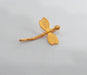 4 Gold Dragonfly Charms,, Gold Plated Brass  G67