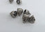 2 Silver Cone Findings Silver Plated Brass Findings G10795