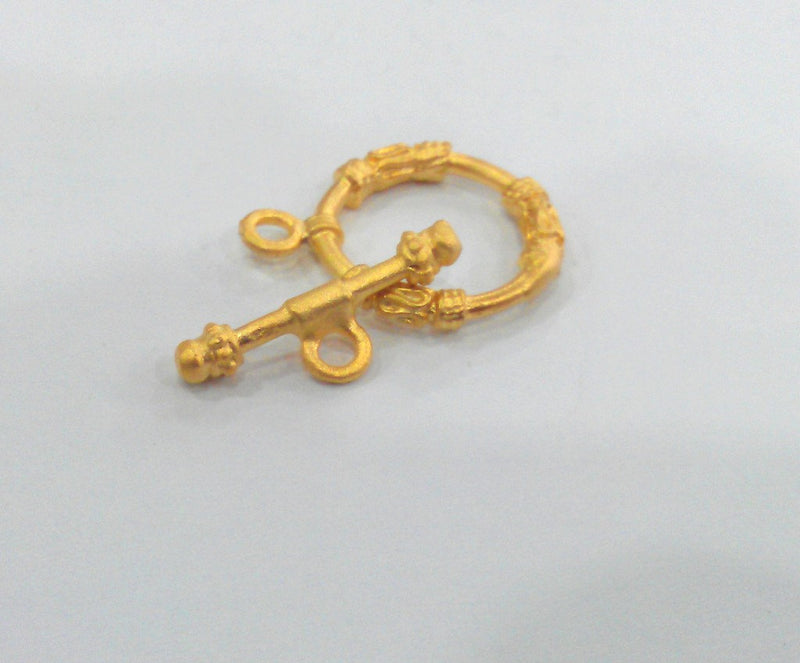 2 sets  Toggle Clasp  Findings ,  Gold Plated Brass G85
