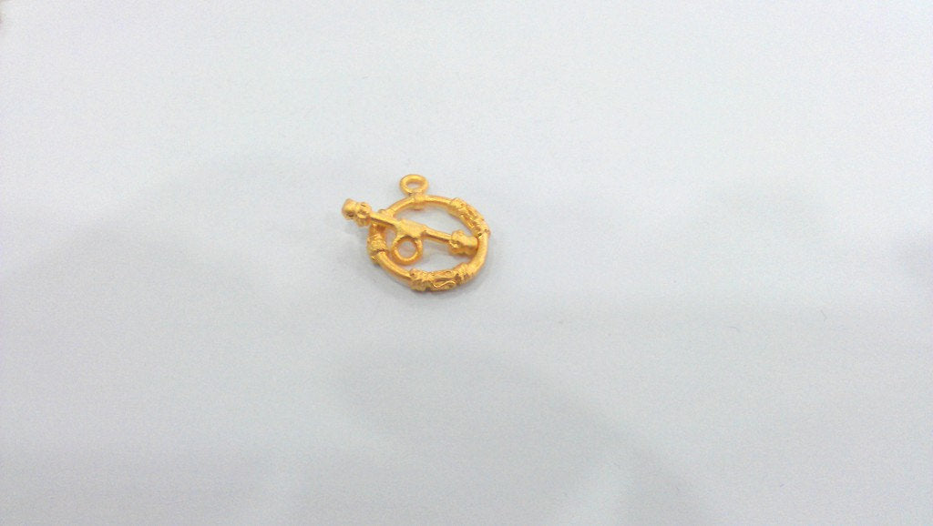 2 sets  Toggle Clasp  Findings ,  Gold Plated Brass G85