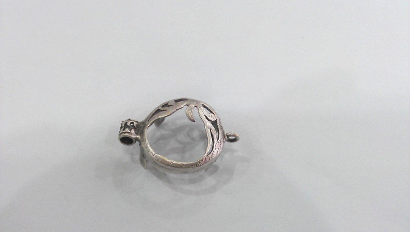 Silver Plated Brass Bezels, Mountings,Connector ,Findings,  G101