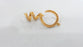 2 Gold Charms Gold Plated Brass Charms G106