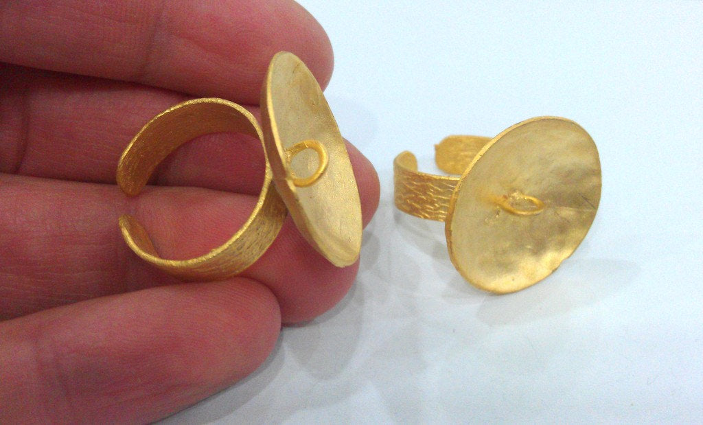 Ring Finding, Gold Plated Brass   G9878