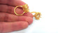 Ring Base Blank (12 mm Blank) , Gold Plated Brass  G110