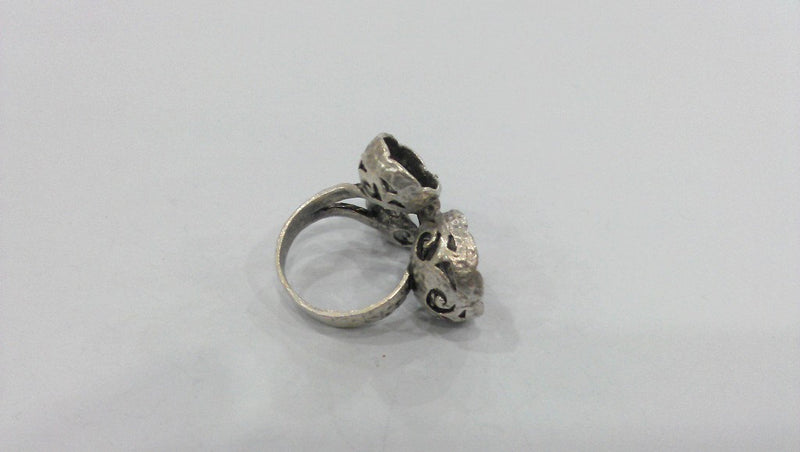 Silver Plated Brass Ring Base Blank (10-12-14 mm Blank) G13669