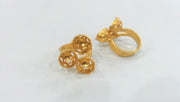 Adjustable Ring Base Blank  (9mm Blank)   Gold Plated Brass  G122