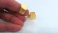 10 Ring Blank Base Bezel Setting Adjustable Ring Blank (15mm Blank) , Gold Plated Brass  G12934