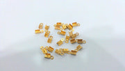 20 Cord Ends,Findings  Gold Plated Brass G9875