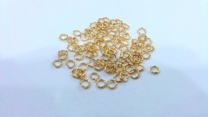 50 Gold Jumpring (5 mm) Gold Plated Brass jumpring ,Findings G147