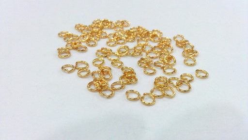 50 Gold Jumpring (5 mm) Gold Plated Brass jumpring ,Findings G147