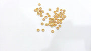 200 Pcs (5 mm) Gold Plated Round  Findings , G9874