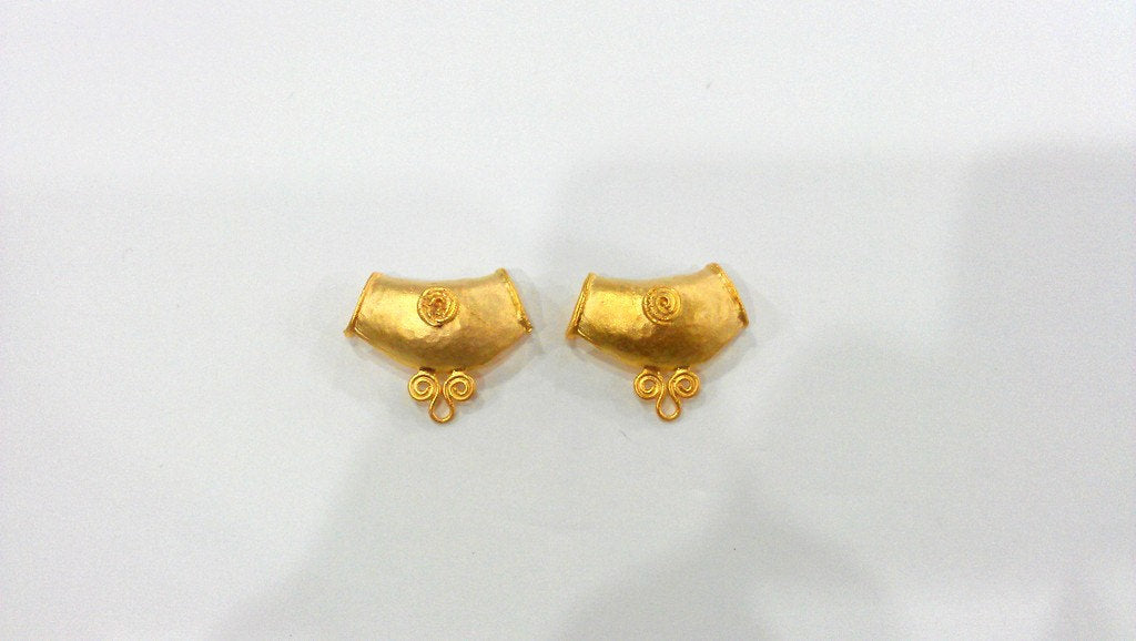 Gold Plated Brass Connector Bail  G10455