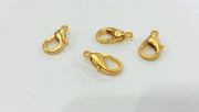 2 Gold Clasp Findings Gold Plated Lobster Clasps 2 Pcs. (20x16 mm) G172