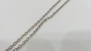 Silver Chain Silver Plated Chain Antique Silver Plated ,  1 Meter - 3.3 Feet  (2x3 mm)  G11073