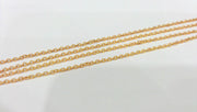 Gold Chain Gold Plated Chain 1 Meter - 3.3 Feet  (2x3 mm)  G16857