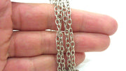 Antique Silver Plated Chain 1 Meter - 3.3 Feet  (3x5 mm)  G16453
