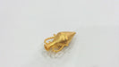 Gold Pendant Amphora Pendant , Gold Plated Brass G9861