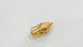 Gold Pendant Amphora Pendant , Gold Plated Brass G9861