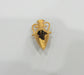 Gold Pendant Amphora Pendant , Gold Plated Brass G9861