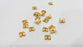 50 Gold Bead Caps Gold Plated Bead Caps  G12794