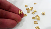 300 Gold Bead Caps Gold Plated Bead Caps  G12794