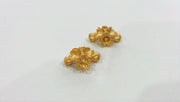 2 Pcs Gold Plated  Flower Connector ,Charms   G190