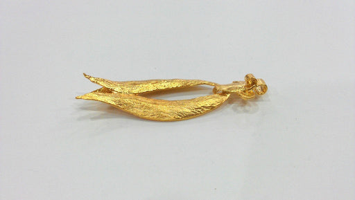 52x48 mm Gold Plated Brass  Pendant G193