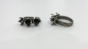 Antique Silver Plated Brass Ring Base Blank (6mm Blank) G10781