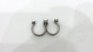 10 Ring Blank Ring setting Silver Plated Brass Ring Base Blank  (4mm and 5mm Blank)  G16287