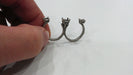 10 Ring Blank Ring setting Silver Plated Brass Ring Base Blank  (4mm and 5mm Blank)  G16287