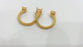 Gold Plated Brass Ring Base Blank (4mm and 6mm Blank) G16431
