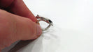 Antique Silver Plated Brass Adjustable Ring Blank  (6mm Drop Blank)  G11482
