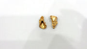 2 Gold Cone Findings , Gold Plated Brass G17055